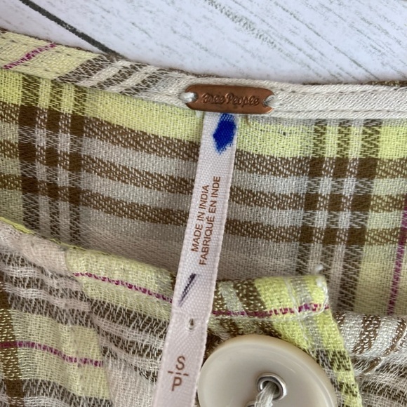 Free people Its the Good Life Plaid Top - Picture 8 of 10